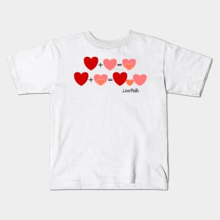 Love math, announce a pregnancy, funny baby reveal Kids T-Shirt